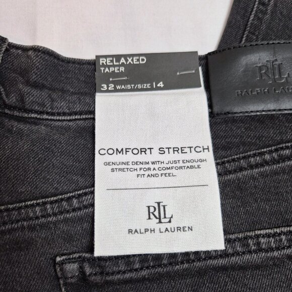 Lauren Ralph Lauren Jeans Womens Size 14 Black High Rise Skinny Ankle Stretch 32 - Picture 11 of 11